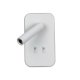 Kinkiet LED 8W z reflektorkiem i włącznikiem DORIA WL-83957-1-WH Italux
