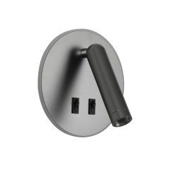 Kinkiet LED 8W z reflektorkiem i włącznikiem FURLA WL-53742-1-GR Italux