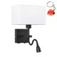 Kinkiet Norte WL-1122-2-BL-BM-RC-WH Italux
