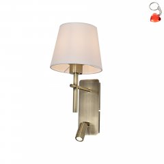 Kinkiet z reflektorkiem LED 2,5W LUNA W4106-2AB + WH Zuma Line