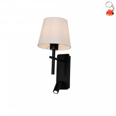 Kinkiet z reflektorkiem LED 2,5W LUNA W4106-2BK + WH Zuma Line