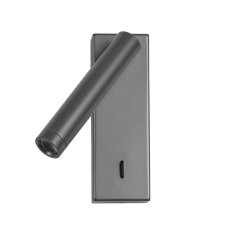 Kinkiet z włącznikiem i ruchomym reflektorkiem LED 2,5W CALI WL-21017-GR Italux