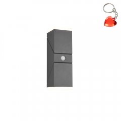 Lampa natynkowa ścienna LED 2x7W z czujnikiem ruchu AVON 270669242 Trio