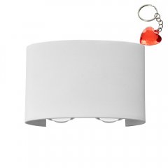 Lampa natynkowa ścienna LED 4W ORTELO OWL-6650-2-WH-3K Italux
