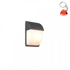 Lampa natynkowa ścienna z numerem domu z czujnikiem zmierzchu MERSEY 212160242 Trio