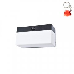 Lampa solarna natynkowa ścienna LED 10W z czujnikiem ruchu FRAN 6941502330 Lutec