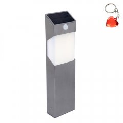 Lampa solarna zewnętrzna ścienna LED 1W z czujnikiem ruchu i numerem domu SOLSTEL 6907903001 Lutec