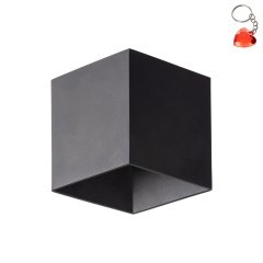 Oprawa natynkowa ścienna LED 5W IP54 CUBE BLACK 18182 TK Lighting
