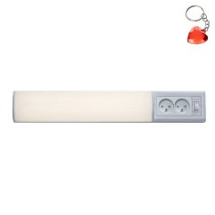 Oprawa podszafkowa LED 8W z gniazdkami i włącznikiem BATH 2E 78040 Rabalux