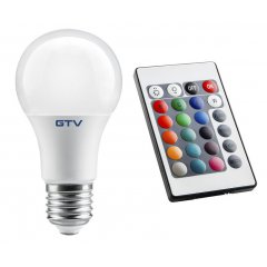 Żarówka LED 10W E27 z pilotem RGBW A60 LD-PC2A60RGBW-10W GTV