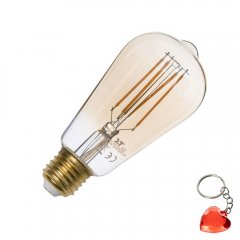 Żarówka LED E27 6,5W WW ST58 AMBER 3792 TK Lighting