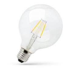 Żarówka LED GLOB G125 8W E27 COG NW WOJ + 14341 Spectrum
