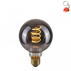 Żarówka LED Retro E27 4W 2200K G95 Spiral Smoke 801552 G95 Italux