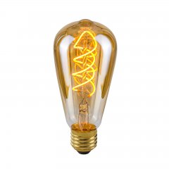 Żarówka LED Retro E27 4W 2200K ST64-Spiral-Amber LDS-ST64-SA ST64 Italux