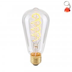 Żarówka LED Retro E27 4W 2200K ST64 Spiral Clear 801501 ST64 Italux