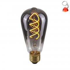 Żarówka LED Retro E27 4W 2200K ST64 Spiral Smoke 801551 ST64 Italux