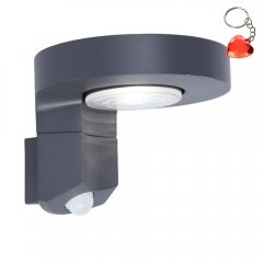 Kinkiet solarny zewnętrzny LED 2W z czujnikie ruchu DISO 6906702335 Lutec