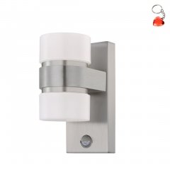 Kinkiet zewnętrzny LED 2x4,9W z czujnikiem ATOLLARI 96277 Eglo