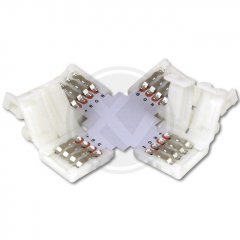 Złączka do taśmy LED kątowa 10mm typu X RGB 1184 VIP Electro
