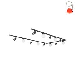 Zestaw jednofazowy z reflektorkami i kulami TRACER SET BLACK 31 10470 TK Lighting