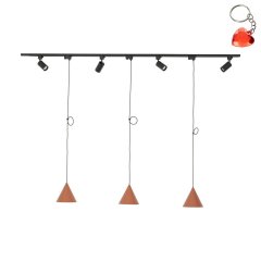 Zestaw jednofazowy z reflektorkami i lampa wiszącymi TRACER SET CONO BRICK 141 10601 TK Lighting