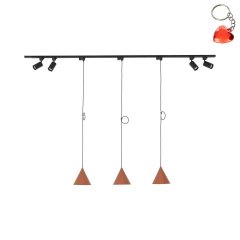 Zestaw jednofazowy z reflektorkami i lampa wiszącymi TRACER SET CONO BRICK 150 10610 TK Lighting