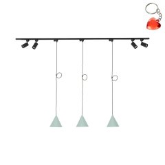 Zestaw jednofazowy z reflektorkami i lampa wiszącymi TRACER SET CONO MINT 152 10612 TK Lighting