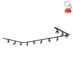 Zestaw jednofazowy z reflektorkami TRACER SET BLACK 25 10464 TK Lighting