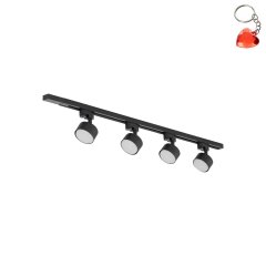 Zestaw jednofazowy z reflektorkami TRACER SET BLACK 5 10444 TK Lighting