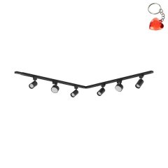 Zestaw jednofazowy z reflektorkami TRACER SET BLACK 51 10490 TK Lighting