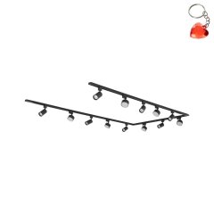 Zestaw jednofazowy z reflektorkami TRACER SET BLACK 55 10494 TK Lighting