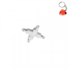 Łącznik typu "X" do szynoprzewodu 2-obwodowego biały DUOLINE 702431 Trio