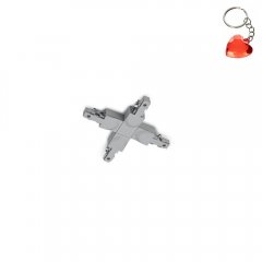 Łącznik typu "X" do szynoprzewodu 2-obwodowego tytanowy DUOLINE 702487 Trio