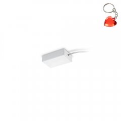 Zasilanie elastyczne do szynoprzewodu 2-obwodowego białe DUOLINE 701231 Trio