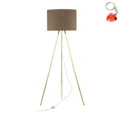Lampa podłogowa trójnóg UMBERTO BROWN GOLD 16032 TK Lighting