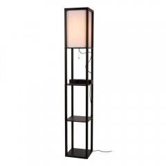 Lampa podłogowa z półkami i ładowarką MENNO 44799 / 81 / 30 Lucide
