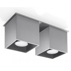 Oprawa natynkowa spot QUAD 2 Szary SL.0064 Sollux