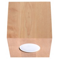 Oprawa natynkowa spot QUAD Naturalne Drewno SL.0493 Sollux