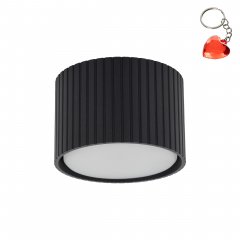 Ryflowana oprawa natynkowa spot FERRO BLACK 11655 TK Lighting