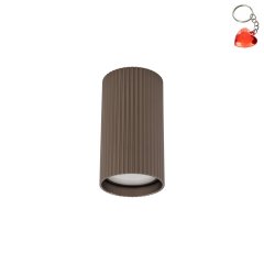 Ryflowana oprawa natynkowa spot TUNE BROWN S 11027 TK Lighting