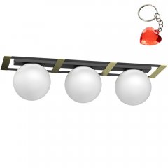 Lampa sufitowa 3-punktowa mleczne kule SATELIT 4560 Luminex