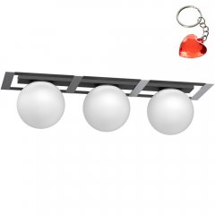 Lampa sufitowa 3-punktowa mleczne kule SATELIT 4564 Luminex