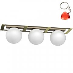 Lampa sufitowa 3-punktowa mleczne kule SATELIT 4623 Luminex