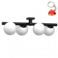 Lampa sufitowa 4-punktowa mleczne kule IDRIS 4626 Luminex
