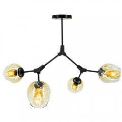 Lampa sufitowa BOSTON 1962 / 4 BLACK - 21QG Elem