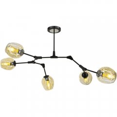 Lampa sufitowa BOSTON 1962 / 5 BLACK - 21QG Elem