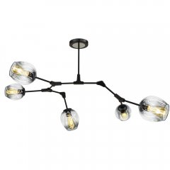 Lampa sufitowa BOSTON 1962 / 5 BLACK - BL Elem