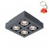 Lampa sufitowa Casemiro IT8002S4-BK/AL Italux