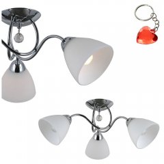 Lampa sufitowa Chrom LUGANO PND-5643-3 Italux