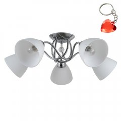 Lampa sufitowa Chrom LUGANO PND-5643-5 Italux
